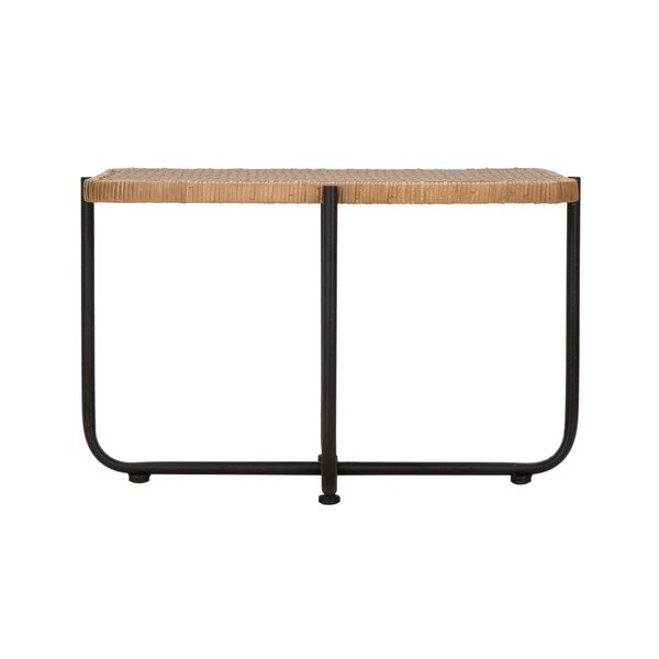 Klubska mizica iz ratana v črni in naravni barvi 55x75 cm Cebu – Mauro Ferretti-image-3