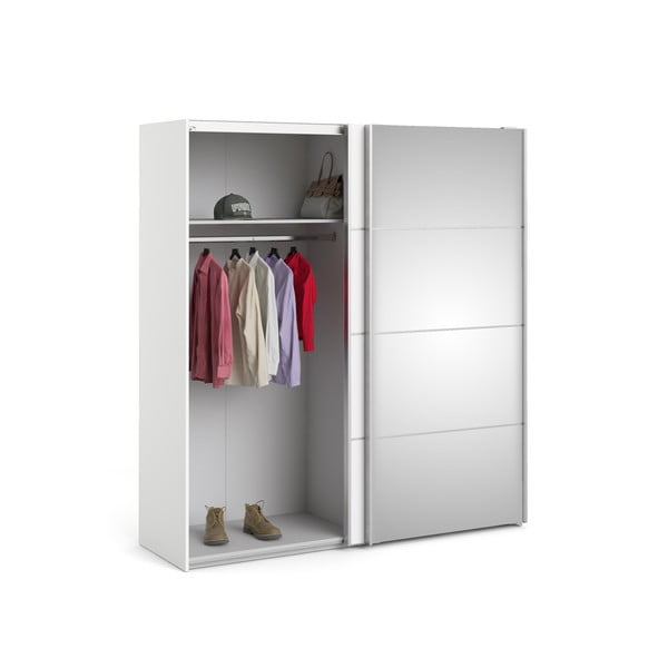 Bela omara z ogledalom Tvilum Verona, 182 x 202 cm-image-2