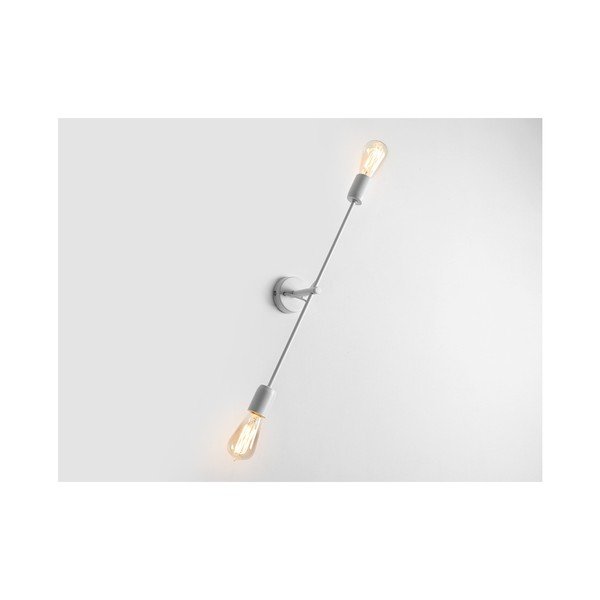 Bela stenska svetilka za 2 žarnici Custom Form Twigo, širina 60 cm-image-1