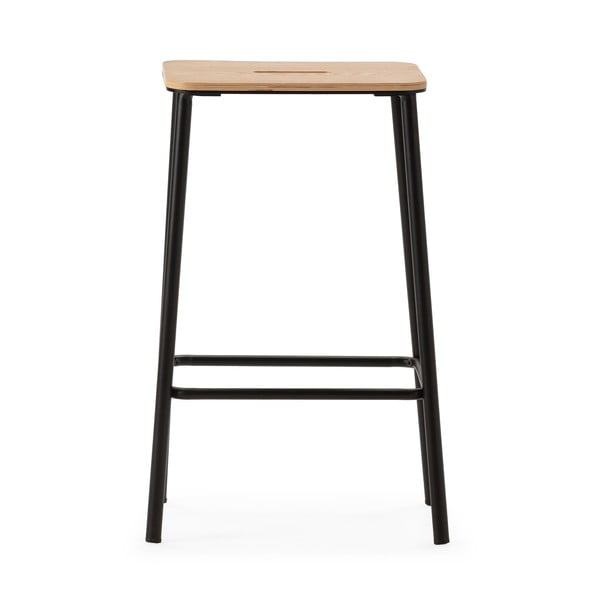 Črni barski stoli v kompletu 2 ks (višina sedeža 65 cm) Abba – Marckeric-image-3