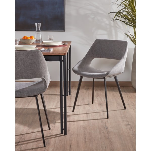 Svetlo siv jedilni stol Kave Home Hest-image-1