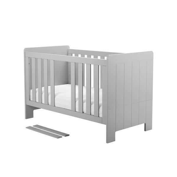 Siva otroška posteljica Pinio Calmo, 120 x 60 cm-image-3