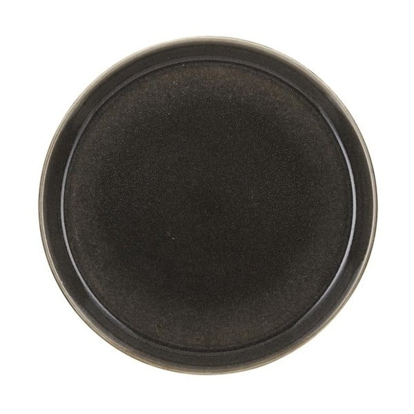 Temno siv keramičen plitev krožnik Bitz Mensa, premer 27 cm
