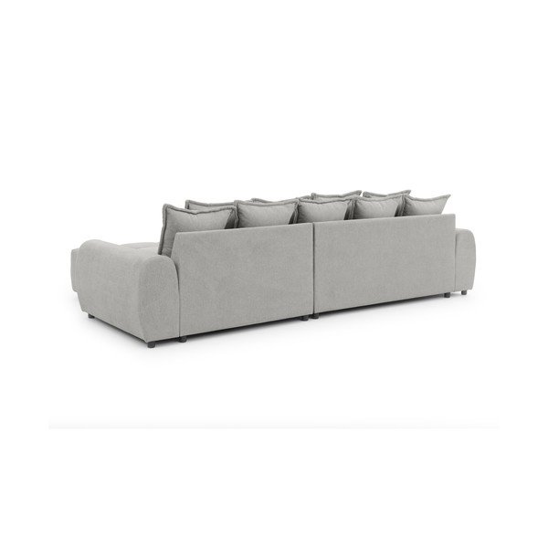 Svetlo siva kotna sedežna garnitura (desni kot/z ležalnikom) Albane  – Ropez-image-4