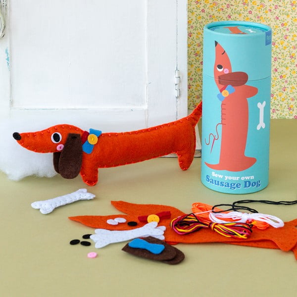 Komplet za ustvarjanje Sew Your Own Sausage Dog – Rex London-image-1