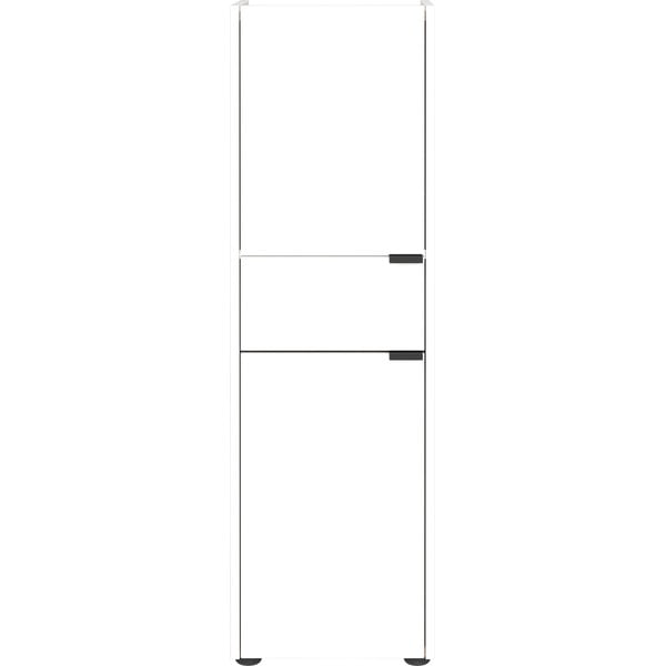 Bela visoka kopalniška omarica 34x111 cm Forano – Germania