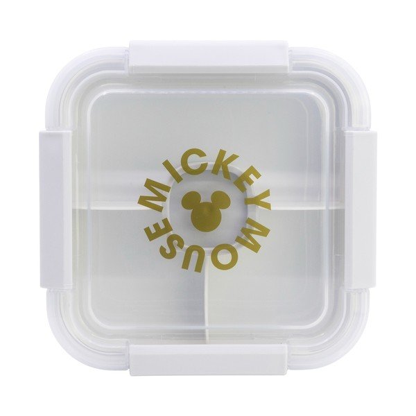 Bela plastična otroška posoda za malico Mickey Mouse – STOR