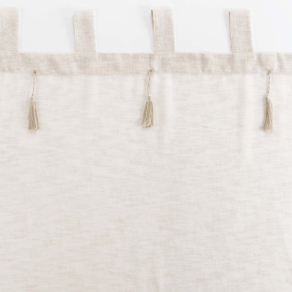 Bež prosojna zavesa 140x240 cm Dalila – douceur d'intérieur-image-3