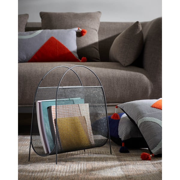Kovinsko stojalo za časopise Aviva – Kave Home-image-1