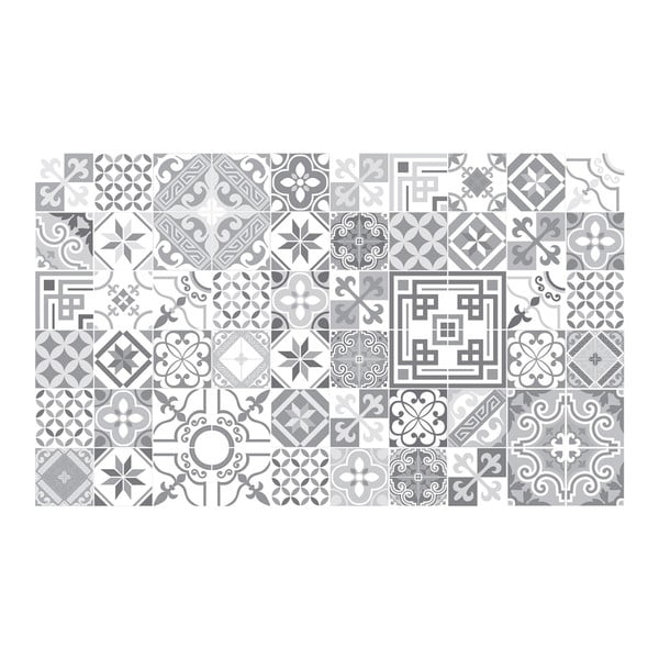 Komplet 60 stenskih nalepk Ambiance Vintage Design Shade of Gray, 10 x 10 cm-image-2