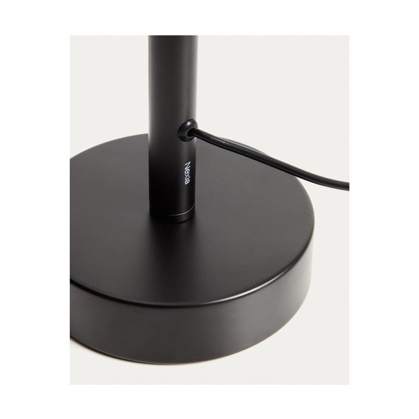 Črna LED stoječa svetilka (višina 60 cm) Bow – Kave Home-image-4