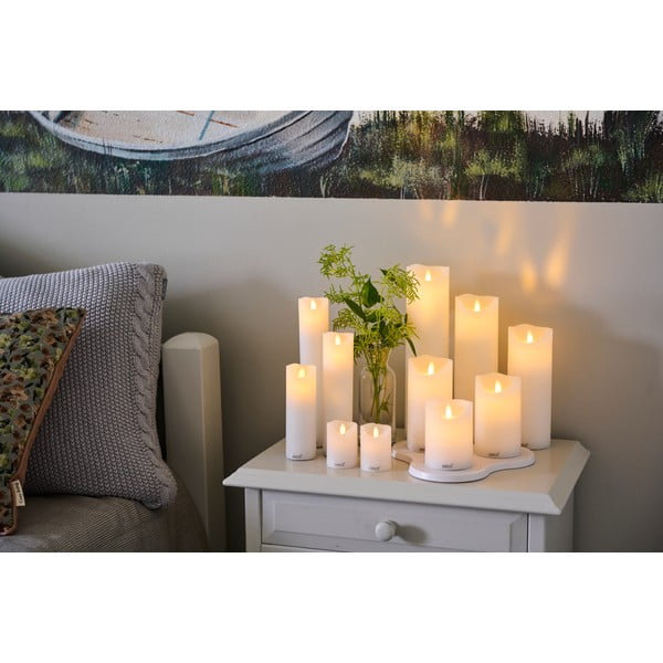LED sveče v kompletu 3 ks (višina 15 cm) Sara – Sirius-image-3