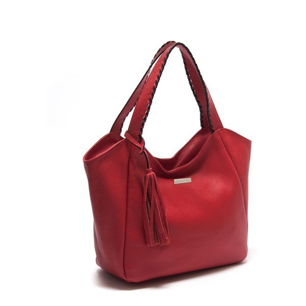 Rdeča usnjena torbica Isabella Rhea Hottonia-image-2