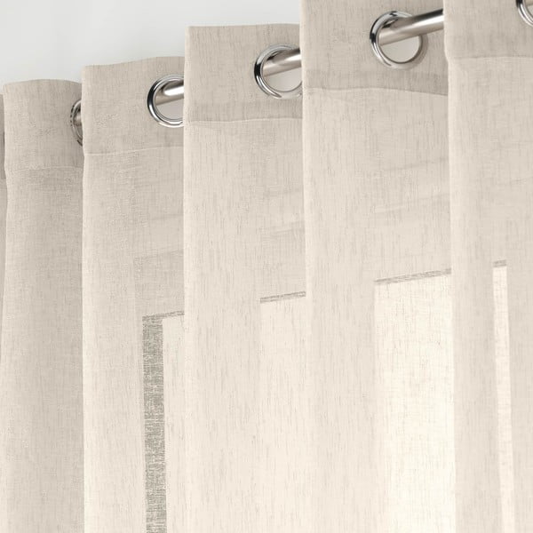 Prosojna zavesa v naravni barvi 400x240 cm Carlin – douceur d'intérieur-image-2