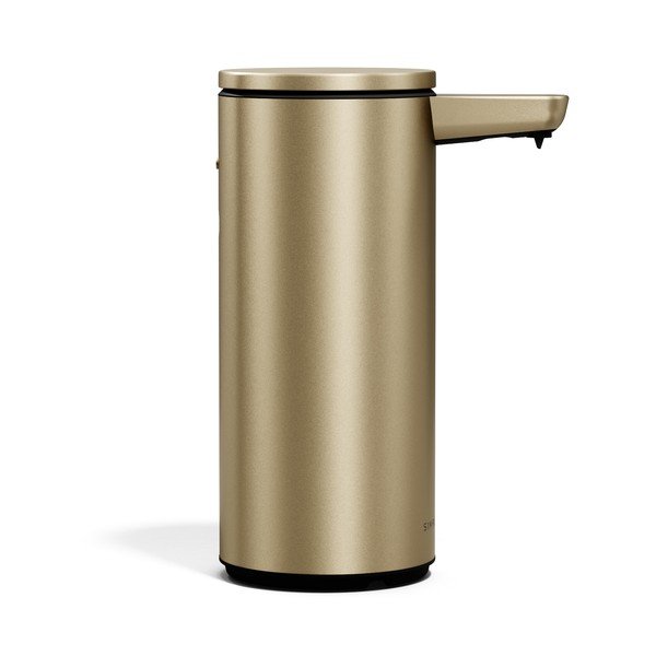 Jeklen avtomatski dozirnik za milo v mat zlati barvi 266 ml – simplehuman-image-4