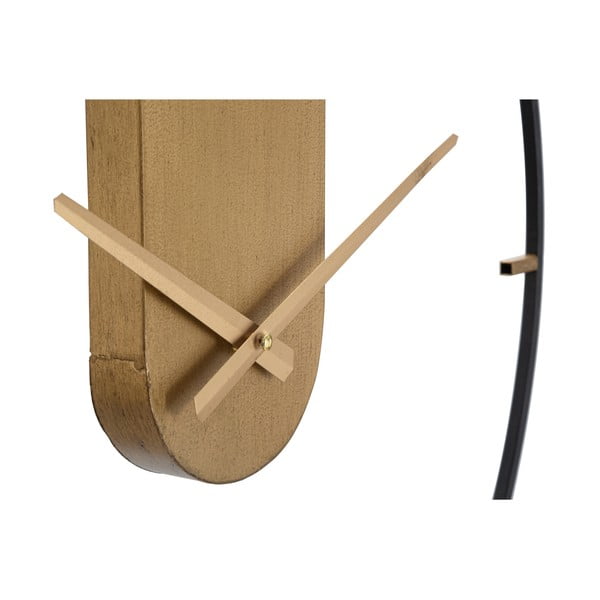 Črna stenska ura z detajli v zlati barvi Mauro Ferretti Goldy, ø 60 cm-image-3