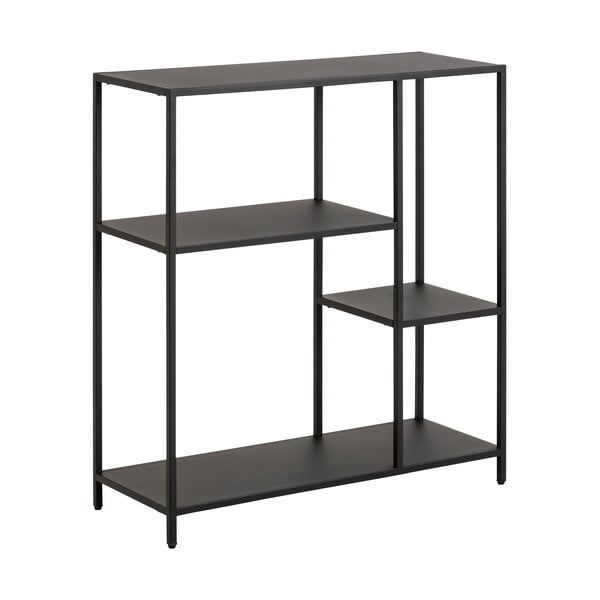 Črn kovinski regal 80x86 cm Newcastle – Actona-image-2