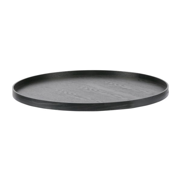 Črn pladenj WOOOD Mesa, Ø 60 cm-image-1