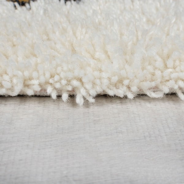 Kremno bela ročno tkana volnena preproga 120x170 cm Moroccan Fes – Flair Rugs-image-4