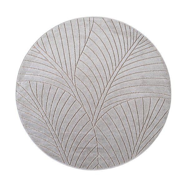 Okrogla notranja in zunanja preproga v srebrni barvi ø 160 cm Nova 1203 – Ayyildiz Carpets