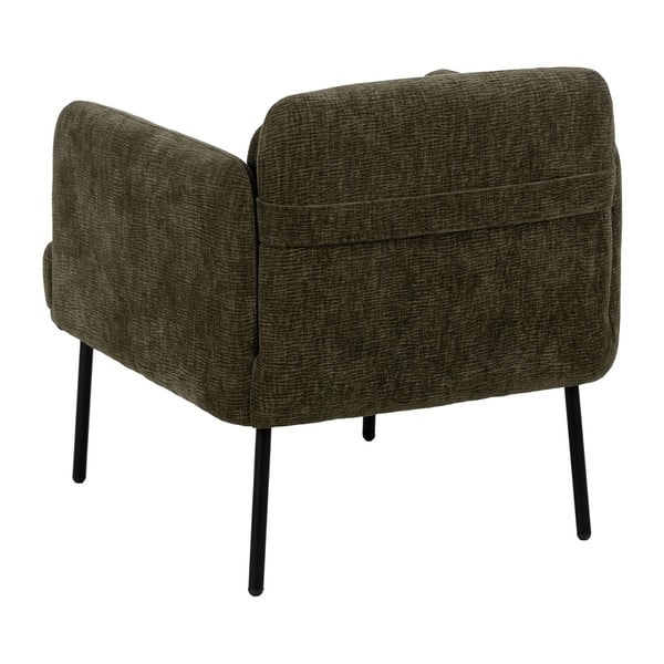 Zelen fotelj iz šenilje Bind – Ixia-image-4