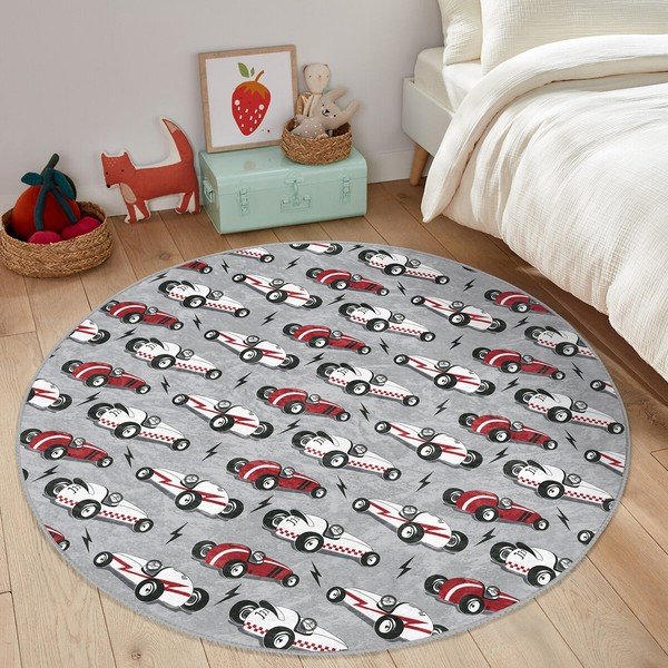 Siva otroška preproga ø 120 cm Comfort – Mila Home-image-1