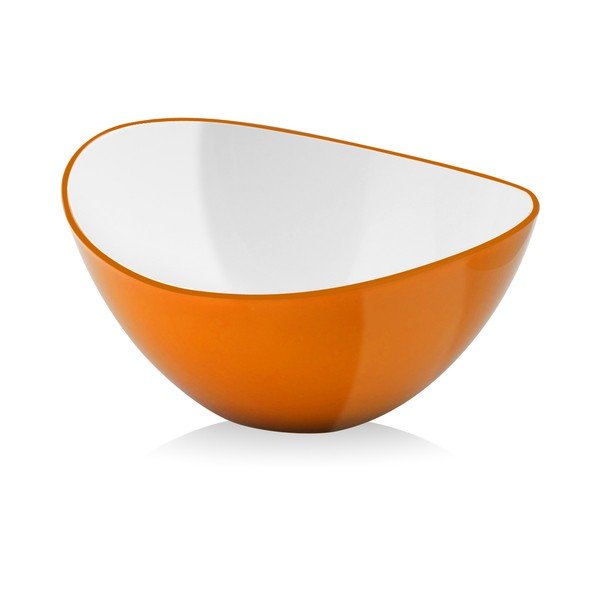 Oranžna skleda za solato Vialli Design, 16 cm
