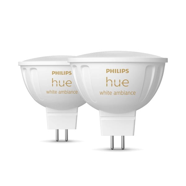 Žarnice GU 5,3, 5 W v kompletu 2 ks White ambiance – Philips Hue