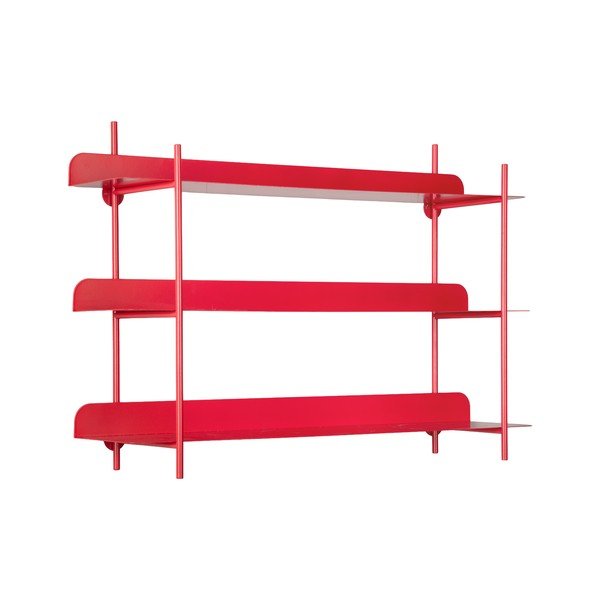 Rdeča večnivojska kovinska polica 60 cm Cool Retro – PT LIVING