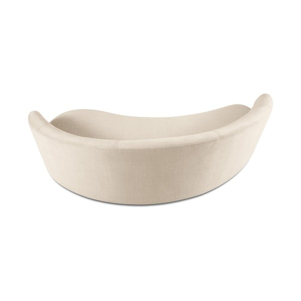 Bež žametna asimetrična zofa Mazzini Sofas Debbie, desna-image-3