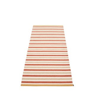 Opečnato oranžen/kremno bel zunanji in notranji tekač 85x200 cm Teo Brick – Pappelina