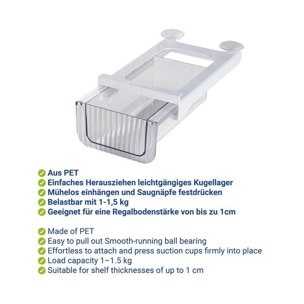 Plastičen organizator za hladilnik 27x16 cm Kira – Wenko-image-2
