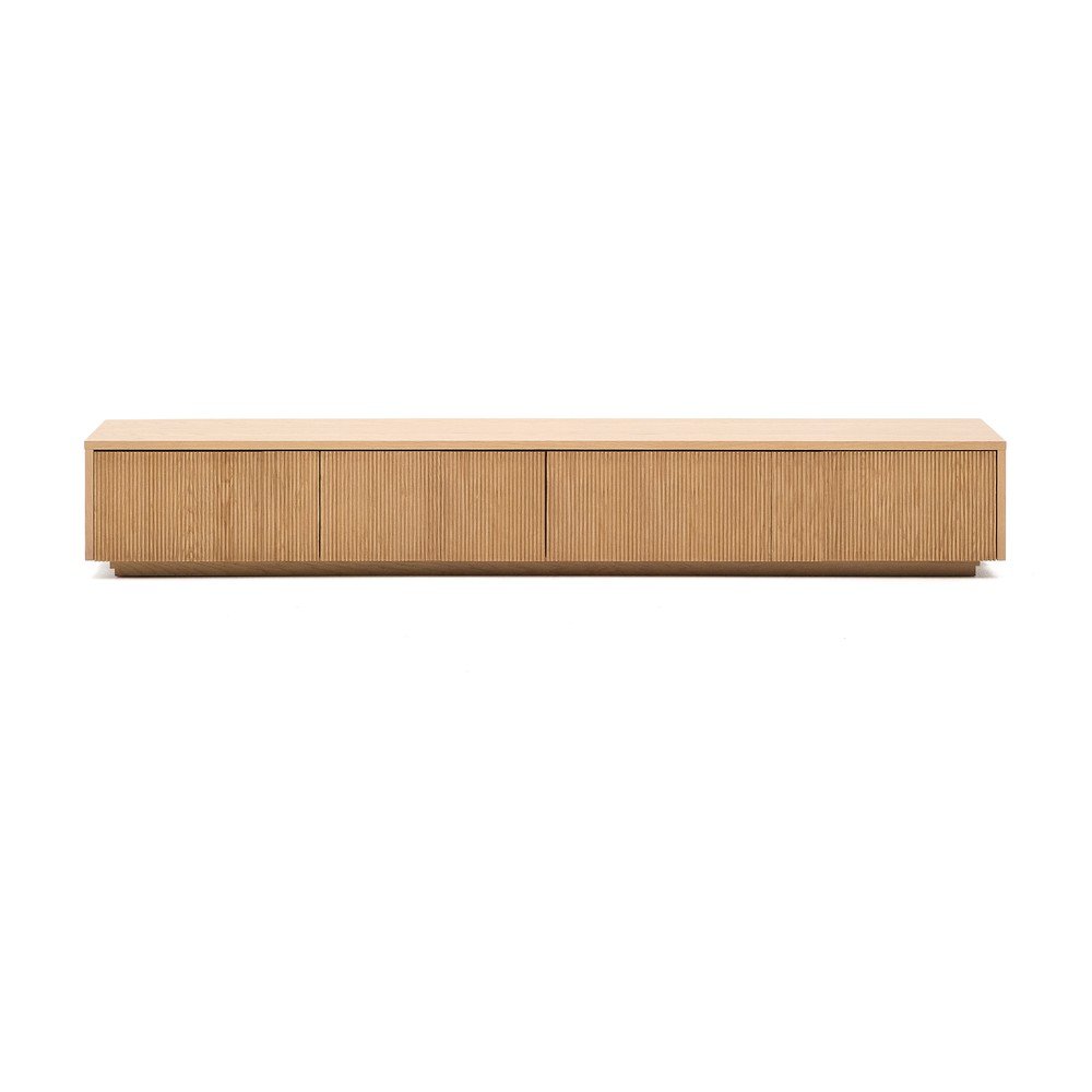 TV omarica v hrastovem dekorju v naravni barvi 200x30x40 cm Helvine