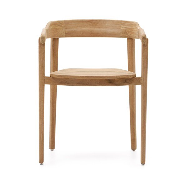 Vrtni stol iz masivnega lesa v naravni barvi Icaro – Kave Home-image-2