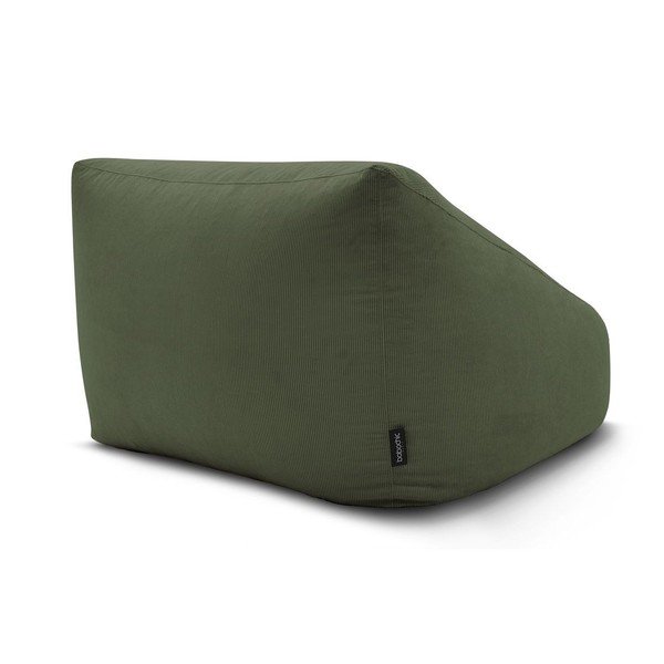 Zelena vreča za sedenje iz rebrastega žameta Lilibet – Bobochic Paris-image-4