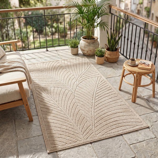 Bež zunanji in notranji tekač 80x250 cm Nova 1203 – Ayyildiz Carpets-image-1