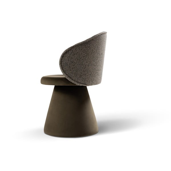 Temno zelen žameten fotelj Inez – Micadoni -image-3