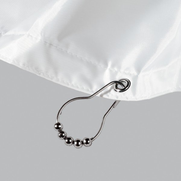 Kavlji za tuš zaveso v kompletu 12 ks v sijajno srebrni barvi 3,5 cm Anello – Spirella-image-3