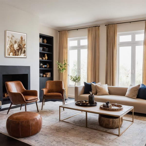 Slika 50x50 cm Dried Flowers-image-1