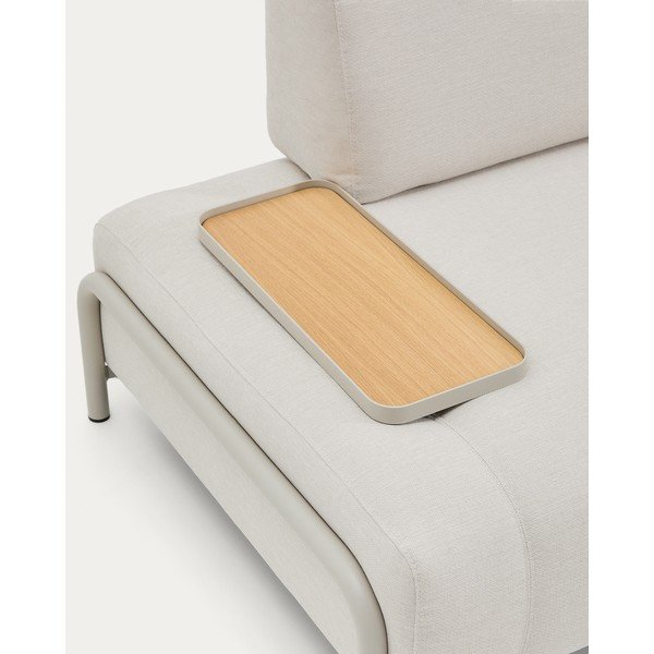 Bež sedežna garnitura iz šenilje 200 cm Compo – Kave Home-image-1