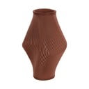 Rjava vaza iz poliresina (višina 30 cm) Twisted Rib – PT LIVING