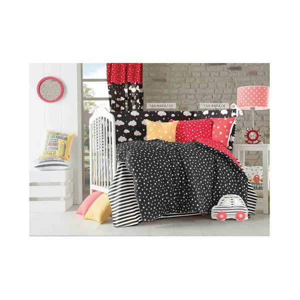 Rdeč otroški vzglavnik iz mešanice bombaža Mike & Co. NEW YORK Pillow Toy Star, 35 x 35 cm-image-1