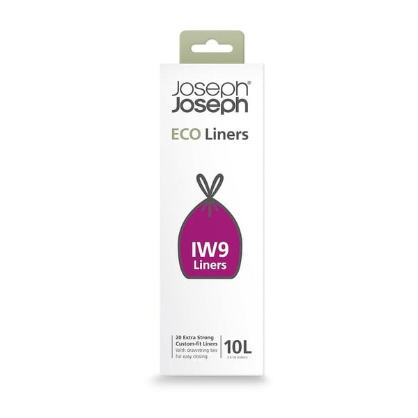 Vrečke za smeti 20 ks z zateznim trakom 10 l Eco Grey – Joseph Joseph