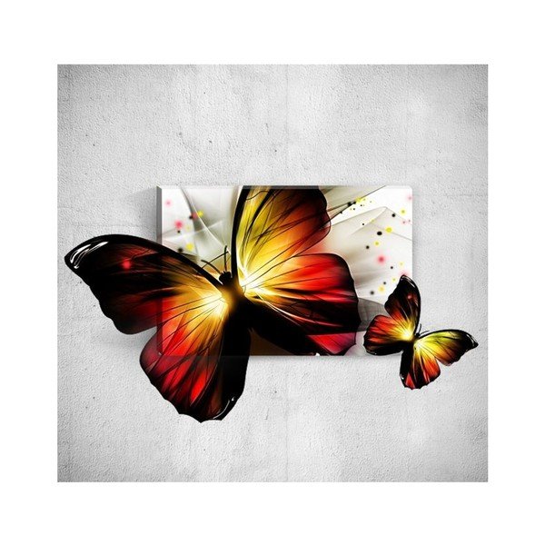 3D stenska slika Mosticx Metulj, 40 x 60 cm