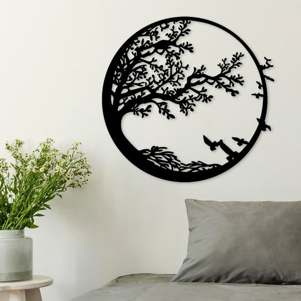 Kovinska stenska dekoracija 68x66 cm Tree – Wallity-image-3