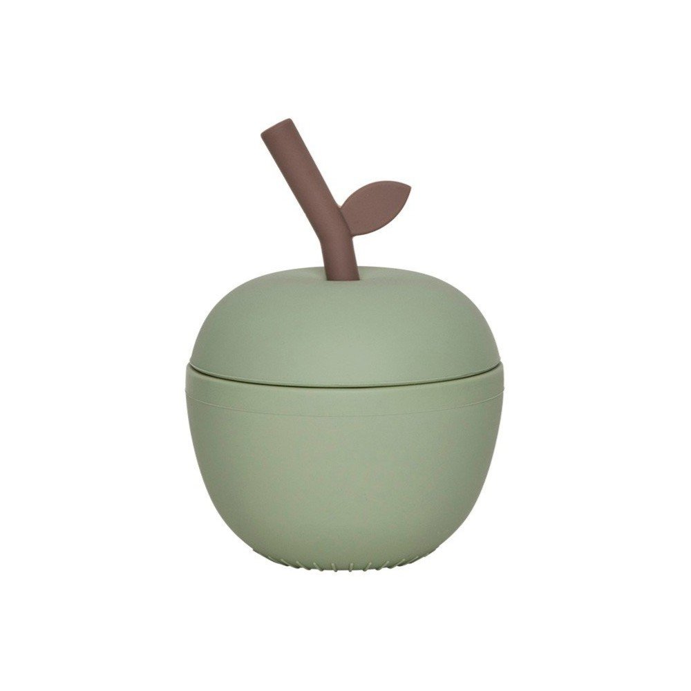 Silikonska otroška skodelica Apple