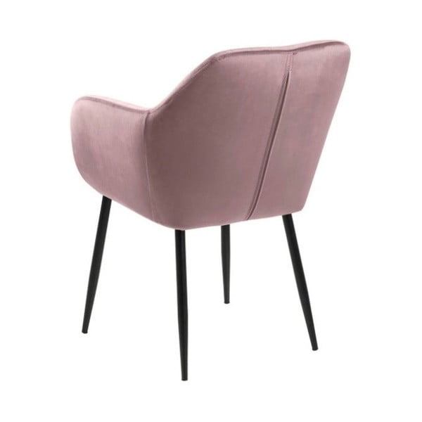 Rožnat oblazinjen jedilni stol Emilia – Actona-image-3