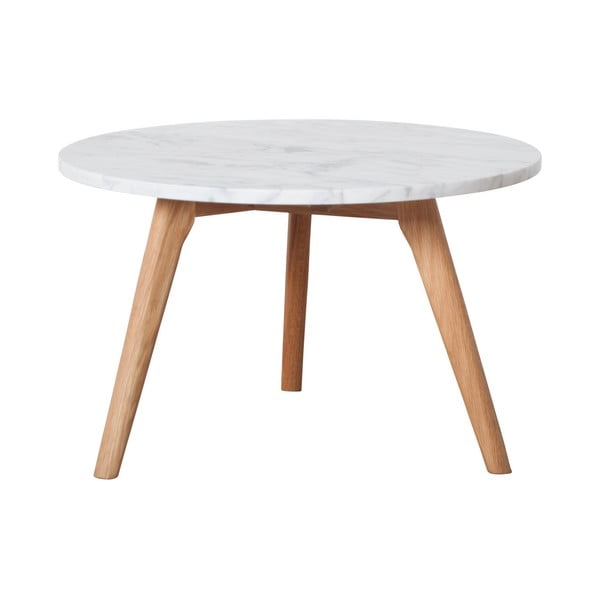 Stranska mizica s kamnitim videzom Zuiver, ⌀ 50 cm