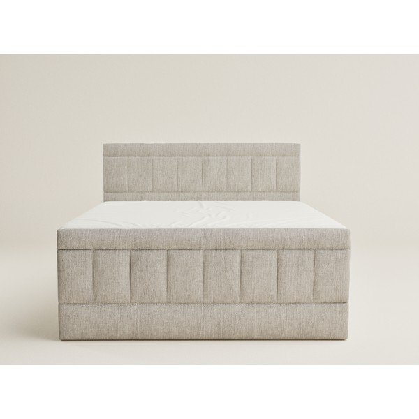 Bež boxspring postelja s prostorom za shranjevanje 180x200 cm Caya – Maison de Rêve-image-2