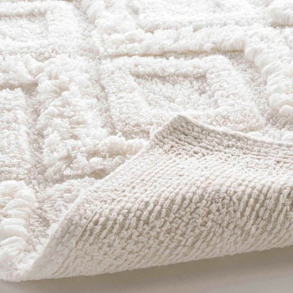 Bela kopalniška preproga 50x80 cm Ikatis – douceur d'intérieur-image-3